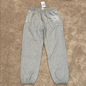 Nike Gray Jogger Sweatpants with Elastic Cuffs